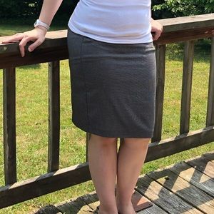 Classy Black and White Pencil Skirt